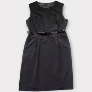 Jones New York Womens Sheath Dress Size 14 LBD Belted